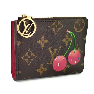 【Louis Vuitton 路易威登】村上隆聯名款-櫻桃笑臉Monogram LISA短夾(展示品)