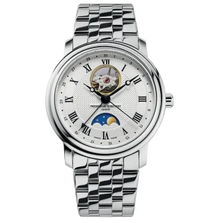 【CONSTANT 康斯登】Classics 開芯月相機械腕錶錶/40mm(FC-335MC4P6B2)