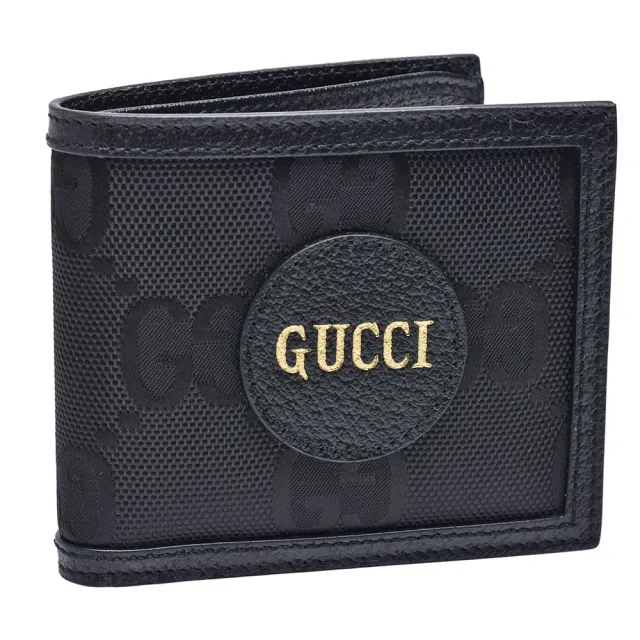 【GUCCI 古馳】Off the Grid系列尼龍摺疊短夾(黑色625573-H9HAN-1000)