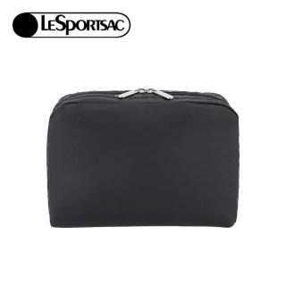 【Lesportsac】ExtraLargeRectangularCosmetic 加大型化妝包/永恆黑(7121)