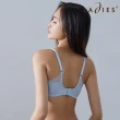 【Ladies 蕾黛絲】親膚好感挺素面 B-E罩杯內衣(寶寶藍)