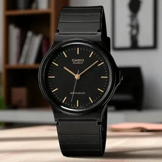 【CASIO 卡西歐】MQ-24-1E 超薄靜音 學院風指針錶(學生考試必備 錶徑約3.5公分)