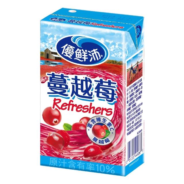 【優鮮沛】蔓越莓綜合果汁 250mlx24入/箱(官方直營)