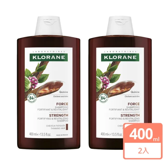 【KLORANE蔻蘿蘭】養髮強韌洗髮精400ml(2入特惠組)