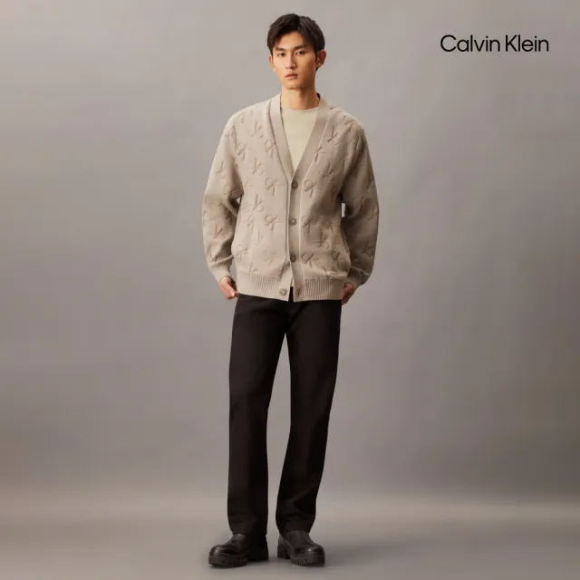 【CALVIN KLEIN】官方旗艦館 CK Embossed Monogram Interlock Tee _灰色