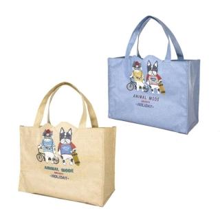 【Kusuguru Japan】日本眼鏡貓 手提包 防水覆膜材質萬用包 -Animal Mode款