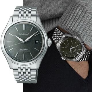 【SEIKO 精工】Presage 日式職人美學 先齋茶道 機械腕錶/深棕綠色40.2mm(SPB465J1/6R55-00H0D)