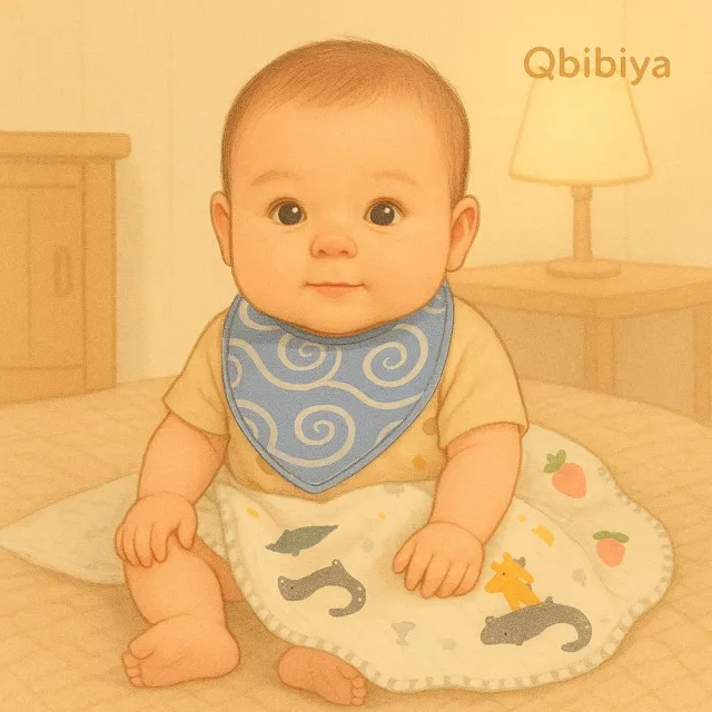 【Qbibiya】呵護小禮盒多款-純棉口水巾+寶寶拍嗝萬用巾(滿月禮盒彌月禮盒)