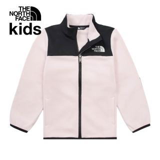 【The North Face】北面兒童粉色保暖抓絨外套｜8DU5E93