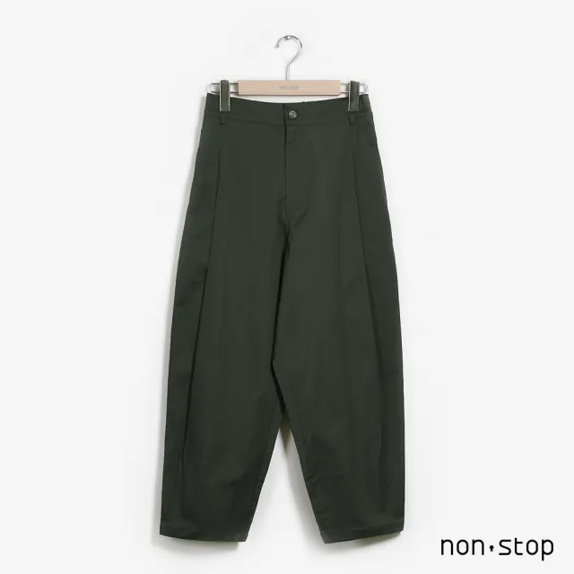 【non-stop】休閒日常高腰繭型長褲-2色