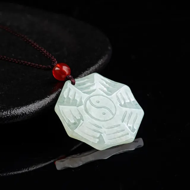 【Penny 珮妮】A貨翡翠 五行八卦 吊墜項鍊(母親節 父親節 情人節 生日禮物 交換禮物 結婚 新年 尾牙)