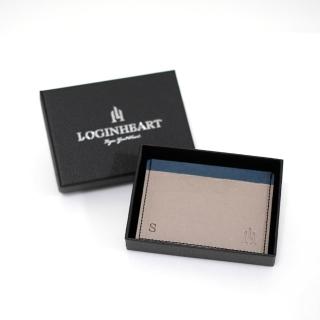 【LOGINHEART】免取卡正面感應卡夾 雲朵灰藍 卡夾 卡套 悠遊卡信用卡 各類卡片 直接感應不