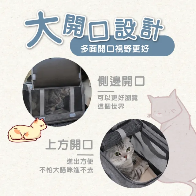 【KIDS PARK】多功能寵物背包(寵物外出包/單肩手提後背包/狗狗背包/貓咪背包/貓咪外出包/寵物包)