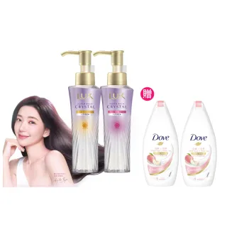 【LUX 麗仕】日本製 極輕光護膜聚光/輕盈修護髮油90mlx2入(頭髮雨衣 果漾晨曦/花漾晨露)
