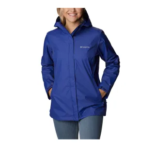 【Columbia 哥倫比亞 官方旗艦】女款- Omni-Tech Arcadia防水外套-靛藍(URR24360KF/GF)