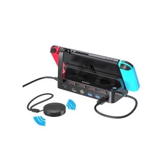 【UNITEK 】G1002G 適用於Switch的10合2 USB-C KVM轉接器含四合一讀卡機附遙控裝置(保固兩年)