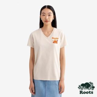 【Roots】Roots女裝- HARVEST GLOW 短袖上衣(燕麥色)