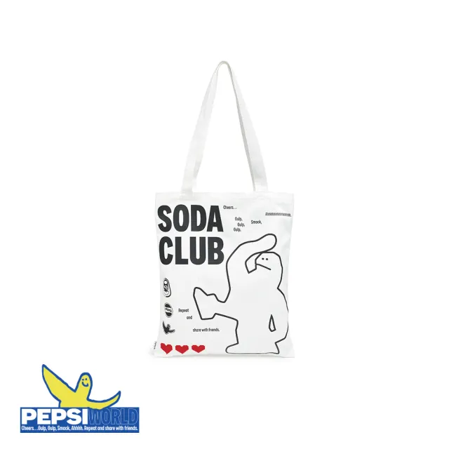 【Mark Gonzales】MG X Pepsi Soda Club 托特包-米白色(百事可樂聯名)