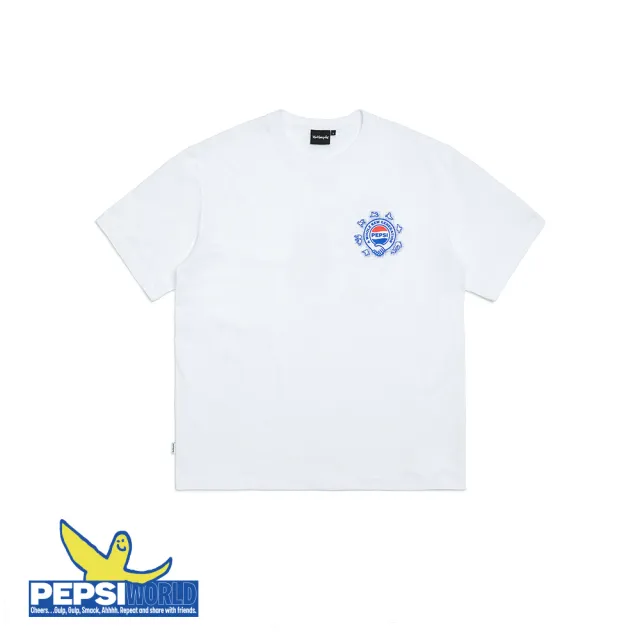 【Mark Gonzales】男女同款 MG X Pepsi 手牽手T恤-白色(百事可樂聯名)