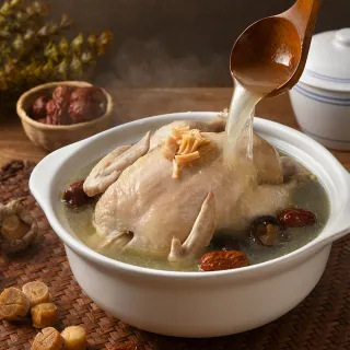【卜蜂】御鮮醇 干貝燉雞湯(全雞 2.2Kg/入_居家料理.宴客必備.食補.年菜)