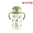 【Evorie】Tritan 200mL+300mL學飲吸管水杯組(總代理公司貨/微笑水杯)