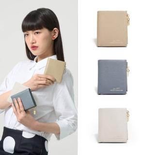 【PEPPER’S】CUBE 牛皮零錢包短夾 - 淺沙色/迷霧藍/月光灰(短夾 男夾 女夾 中