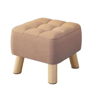 【Mega】加厚坐感實木小矮凳 椅凳(高24.5cm 舒適厚墊 換鞋凳 小椅子)