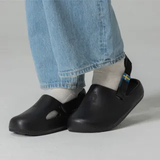 【moz】瑞典 駝鹿 巧巴達  eva 2way 穆勒涼拖鞋(黑 版型偏小)