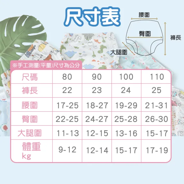 【Mua 姆兒選品】日本加厚6層紗學習褲訓練褲6入組(幼稚園 幼兒園 兒童內褲 布尿布)