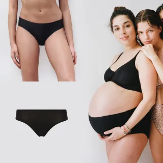 【Chantelle 仙黛爾】Soft Stretch.涼感透氣低腰三角無痕內褲 黑色.26430_011(超強彈力)