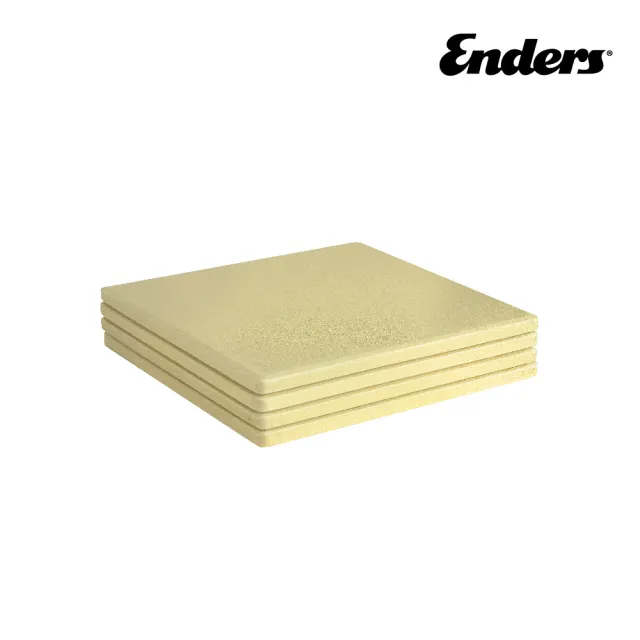 【Enders 恩德斯】披薩石板烤盤4片裝(pizza stone 烘焙石板 烤盤石 堇青石板)