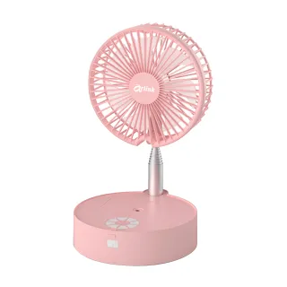 【Arlink】官方旗艦店 車用摺疊加濕擺頭風扇(AF66 粉色)