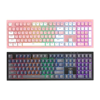 【FOXXRAY 狐鐳】藍蒼極致靜音電競鍵盤-FXR-BKL-89(靜音、雷雕、不衝突鍵)