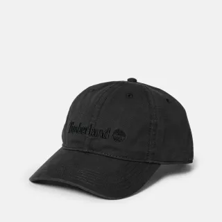 【Timberland 官方旗艦】中性黑色刺繡LOGO棒球帽(A65QX001)