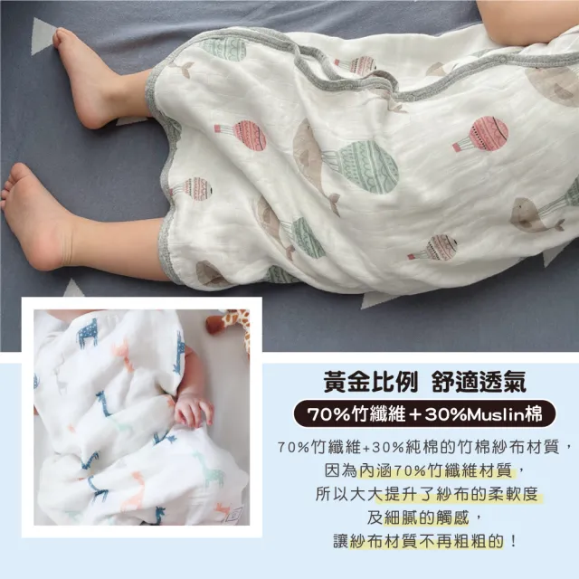 【Lite Mion】四層紗防踢被無袖防踢被(無袖背心 防踢被 嬰兒衣服 嬰兒)