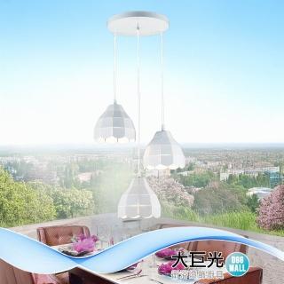 【大巨光】現代風 E27 三燈 吊燈-中(BN-1403 金屬烤漆-塔林)