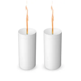 【Stadler Form】Lucy無線燭光水氧機 月幕白(超值2入組)