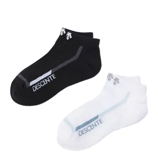 【DESCENTE】迪桑特 中性 基本款運動襪 五入組(黑色/白色)