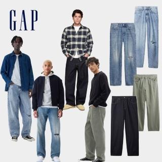 【GAP】男裝 純棉寬鬆牛仔褲-多款任選(502315&455585&793874&621916)