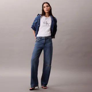 【CALVIN KLEIN】官方旗艦館CK Monogram T-shirt_白色