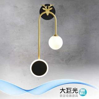 【大巨光】現代風1燈壁燈 E27(BN-1942 鹿角)