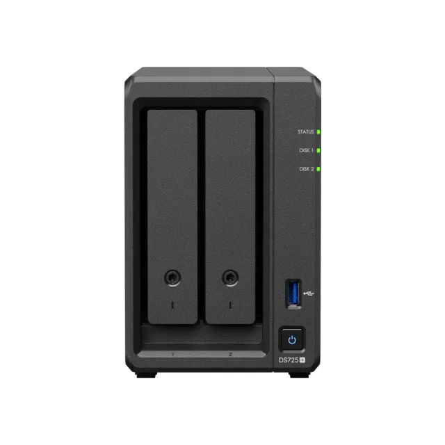 【Synology 群暉科技】DiskStation DS725+ NAS 網路儲存伺服器(2Bay/AMD/4GB)