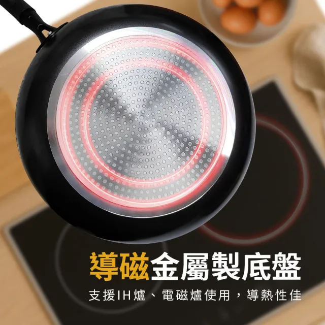 【ZHENG NIU 正牛】IH超輕量不沾炒鍋-24cm(IH爐/電磁爐可用 超輕量 不沾鍋 炒鍋)