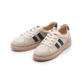 【FAIR LADY】軟實力 街頭復古真皮厚底休閒鞋(湛藍/502910 女鞋)