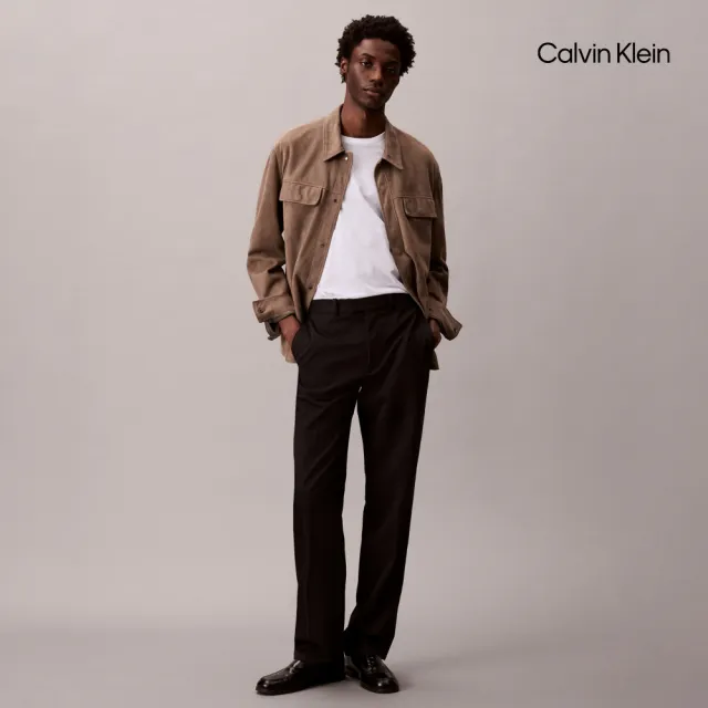 【CALVIN KLEIN】官方旗艦館CK 純色 Liquid Touch 液感圓領 T 恤_白色