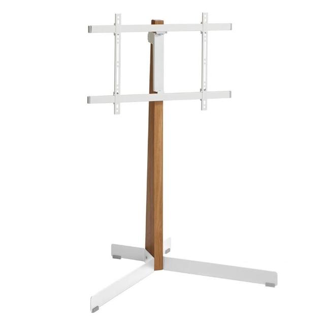 【Vogels】40-77吋 橡木落地式電視架 白色款(TVS 3695)