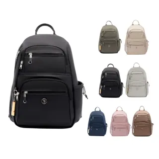 【BESIDE-U】經典 防盜後背包 防割 防盜後開式 RFID防盜隔層 輕量透氣減壓背帶(防盜、防潑水)