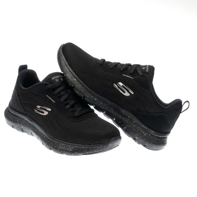 【SKECHERS】女鞋 運動系列 運動鞋 FLEX APPEAL 5.0_WATERPROOF(150213BBK)