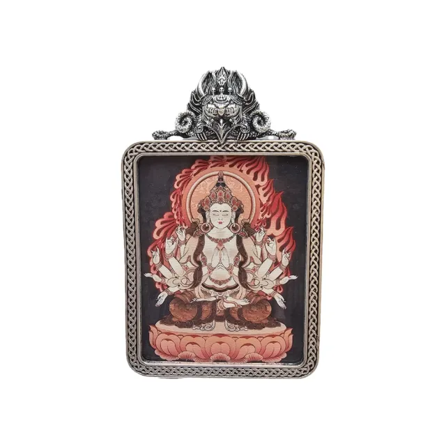 【藏古祥館】千手觀音唐卡  PA14(唐卡)