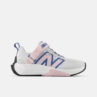 【NEW BALANCE】Fuelcell Play V1 中大童 運動休閒鞋 寬楦 魔鬼氈 淺灰粉藍(PTFCYSS)